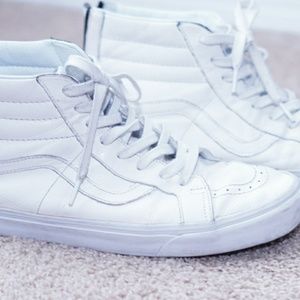 Vans Hightops All white leather sz.11